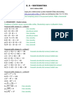 A - Matematika - Do 8. 4.