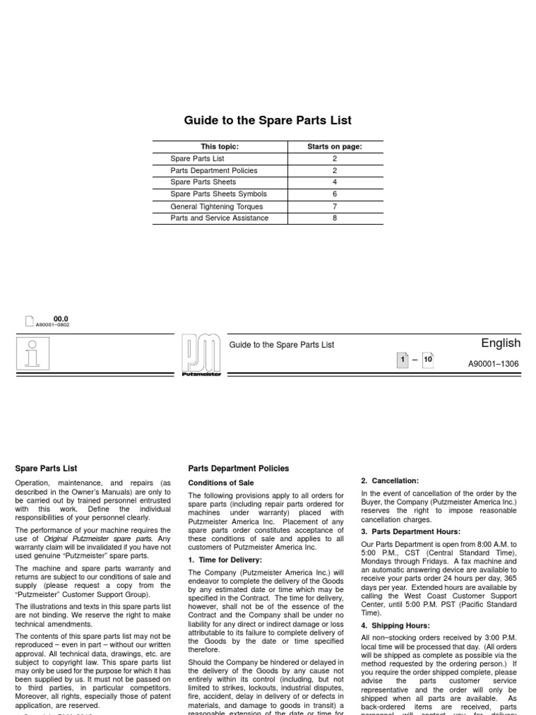 TK70 Spare Parts | PDF | Screw | Cargo