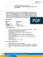 Ficha Tecnica Desengrasante Ultra Green Plus