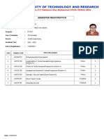 Course Registration Details