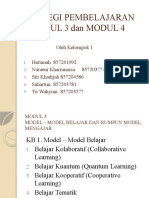 Strategi Pembelajaran Modul 3 Dan Modul 4 (Kelompok 1)