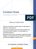 Reading Comprehension Context Clues Strategies