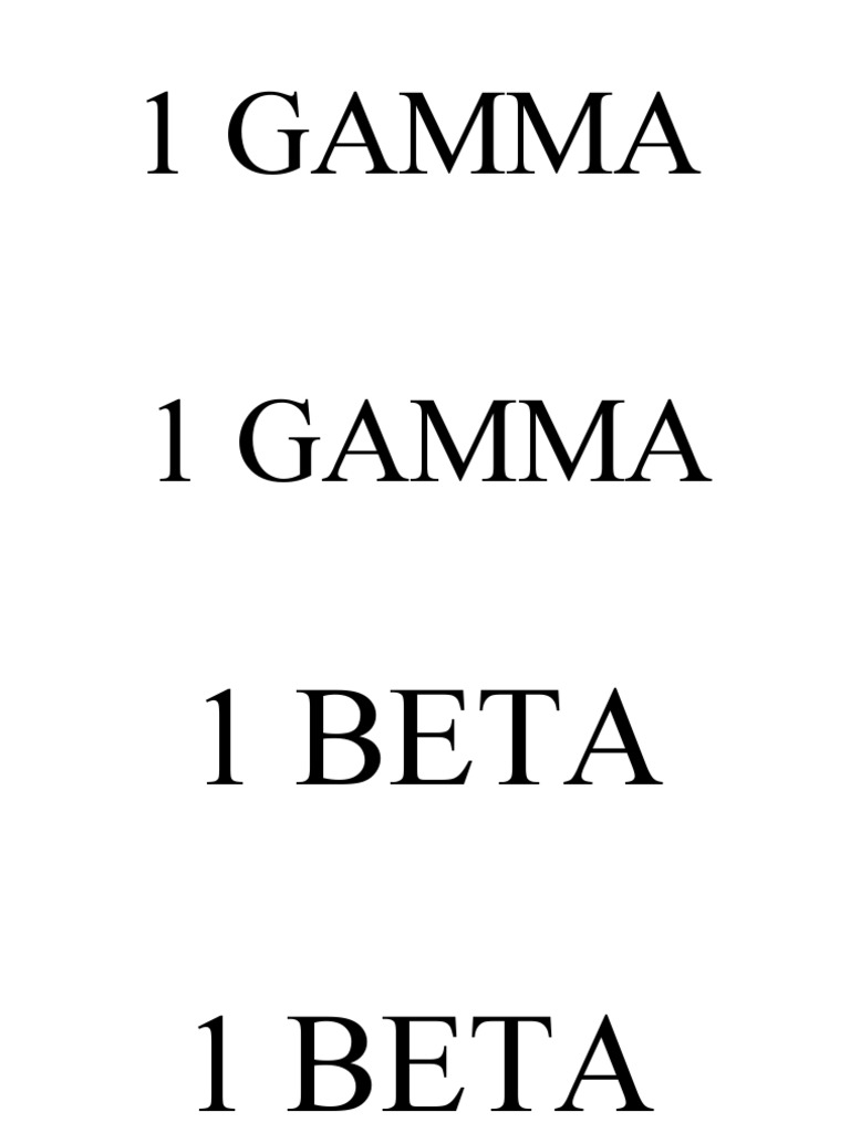 1 Gamma 1 Gamma | PDF