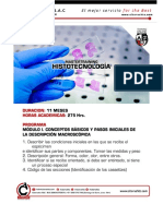 Programa Master Training Histotecnologia