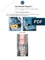 Fuses and Relay Renault Megane 2