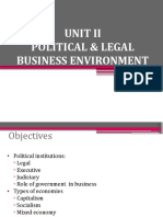 Be - Unit 2 - Political & Legal Environment