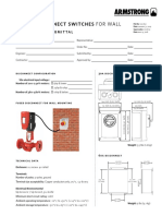 100-8131 Fused Disconnect Switches For Wall Mounting Submittal