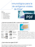 Técnica Inmunológica Para La Detección de Antígenos Virales- Elisa