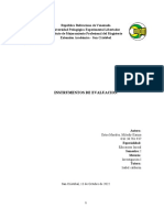 Investigación I. INSTRUMENTOS DE EVALUACION