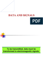 DATA AND SIGNALS CONVERTED TO ELECTROMAGNETIC SIGNALS