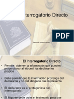 El Interrogatorio o Examen Directo