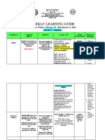 Weekly Learning Guide: Quarter 3 Week 4, February 28, 2022 March 1-4, 2022 GRADE 4 - Sapphire