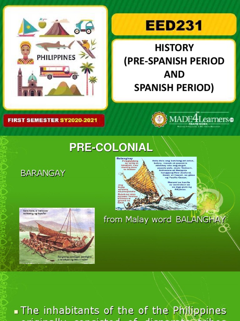 History PreSpanish and Spanish Period PDF Trials Social Institutions