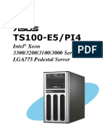 TS100-E5/PI4: Intel Xeon 3300/3200/3100/3000 Series LGA775 Pedestal Server