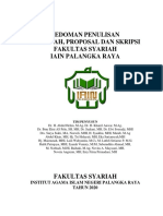 Pedoman Penulisan Makalah Proposal Dan Skripsi Fakultas Syariah IAIN Palangka Raya - 2020 - Edisi Revisi - H. Abdul Helim 2