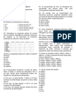 Lista de Exercício 1º Ano C - Outubro