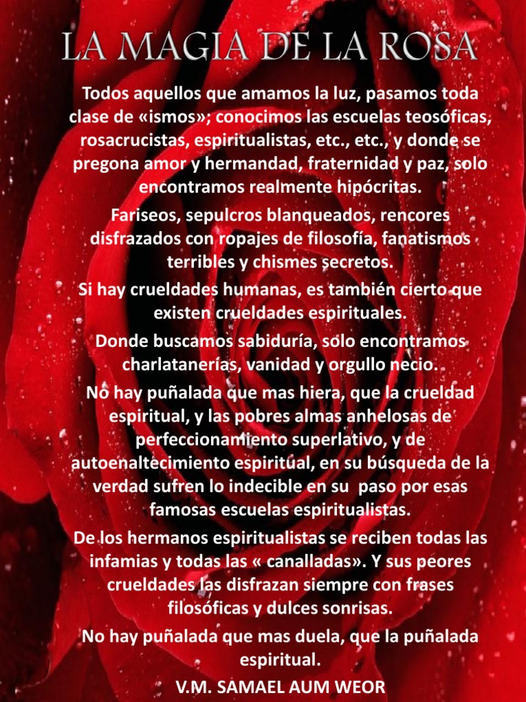 Magia de La Rosa | PDF | Religión y espiritualidad | Adultos jóvenes
