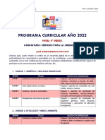 Programa 4° Medio 2022