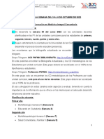 Tareas de La Semana Del 3 Al 8 de Octubre de 2022 Actualizada