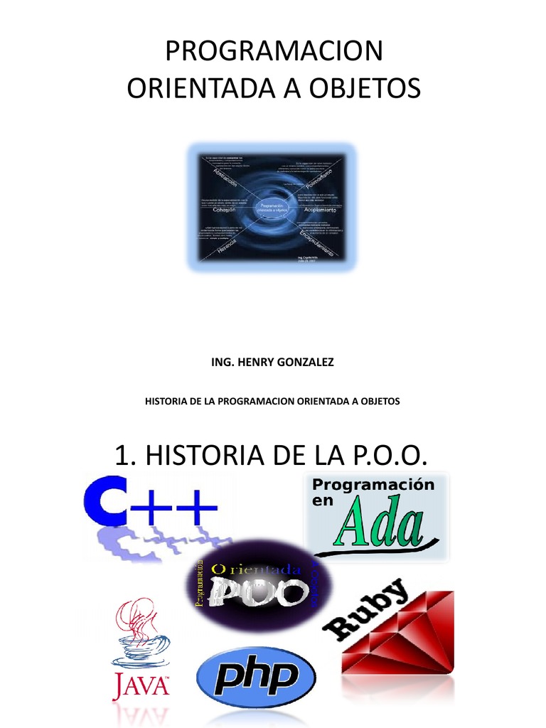 Historia de la Programación Orientada a Objetos | PDF | Programación ...