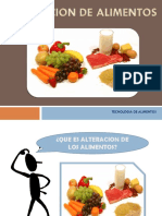 Alteración de alimentos: causas y prevención