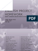 English Project Homework