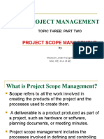 PM 333 Lecture 9 Project Scope Management