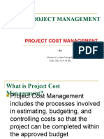 PM 333 Lecture 11 Project Cost Management
