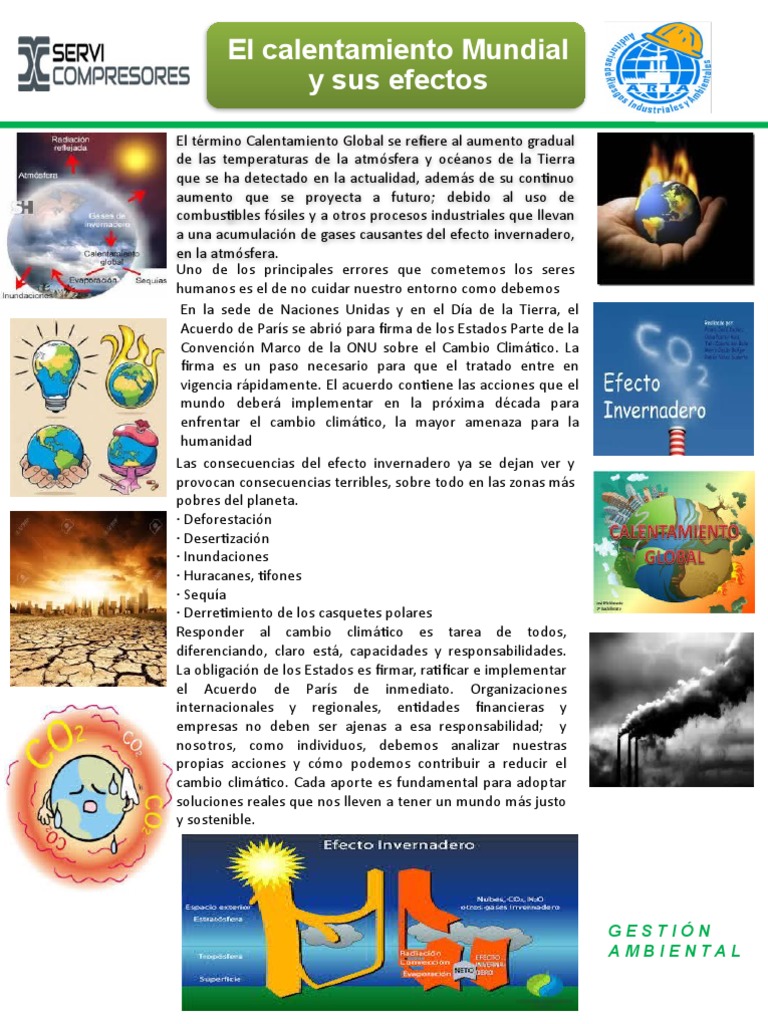 Afiche sobre el Calentamiento Global | PDF | Ciencias sociales ...