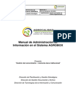 Manual de Administración de Información en El Sistema AGROBOX
