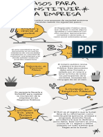 Amarillo Gris y Negro Dibujo A Mano Infografía de Proceso