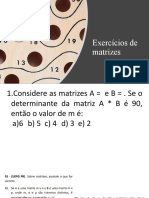 Exercícios de Matrizes