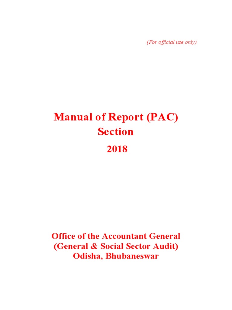 PAC Manual for Audit Procedures | PDF | Auditor's Report | Audit