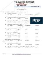 Maths Model Test Paper Viii