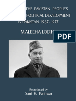 Bhutto The Pakistan Peoples Party and Political Development in