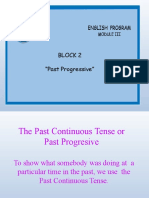 Block 2 - Past Progresive - Presentation 1