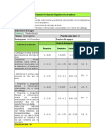 Escala Estimativa Evaluación Diagnóstica 4to secundaria