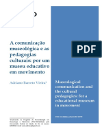 A comunicação museológica e as pedagogias culturais-Por um museu educativo em movimento_ADRIANO VIEIRA