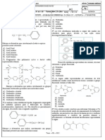 Avaliação de Química 3º Ano