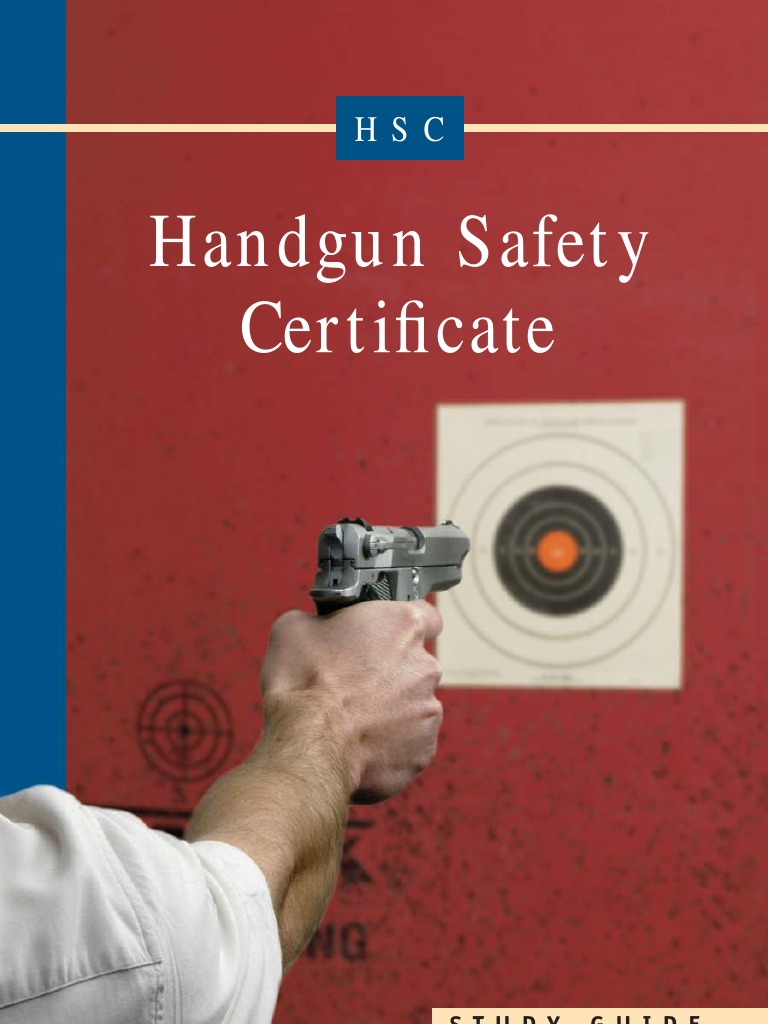 Handgun Safety Certificate Handbook | PDF | Revolver | Trigger (Firearms)