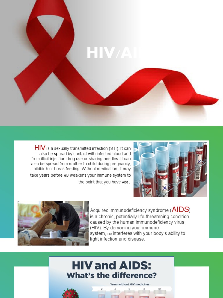 Hiv/Aids PDF Hiv/Aids Infection