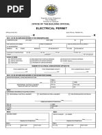 Electrical Permit Front and Back