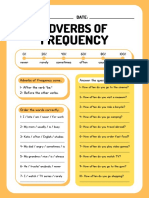 Adverbs of Frequency Worksheet