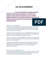 Distribuciones de Probabilidad Discretas