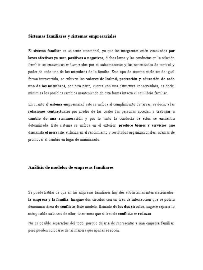 Modelos Evolutivos de Empresas Familiares | PDF | Business | Familia