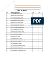 List de Cotejo