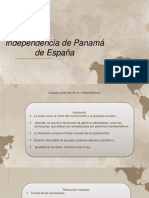 Independencia de Panama de Espana