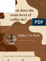 What does coffee roast level do