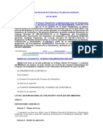 Ley Del Sistema Nacional de Evaluación y Fiscalización Ambiental