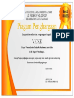 9. Piagam Penghargaan